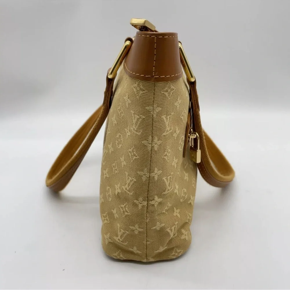 Authentic LOUIS VUITTON Monogram Mini Lucille PM Hand Bag (color Tan) (beige) - Picture 7 of 17